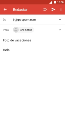 Pulsa el icono de anexos.
