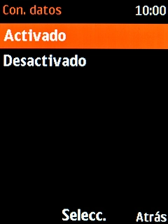 Selecciona Activado para activar la función. Selecciona Activado para activar la función.