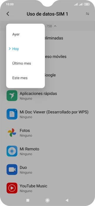 Pulsa el ajuste deseado. Pulsa el ajuste deseado.