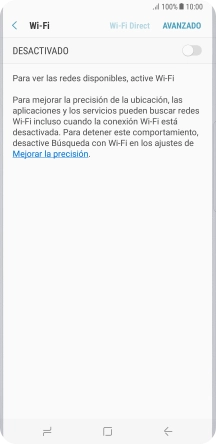 Pulsa el indicador para activar la función.