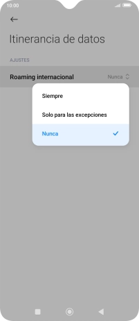 Pulsa el ajuste deseado para activar o desactivar la función. Pulsa el ajuste deseado para activar o desactivar la función.
