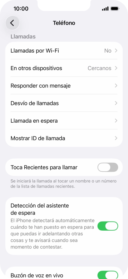 Pulsa Llamada en espera. Pulsa Llamada en espera.