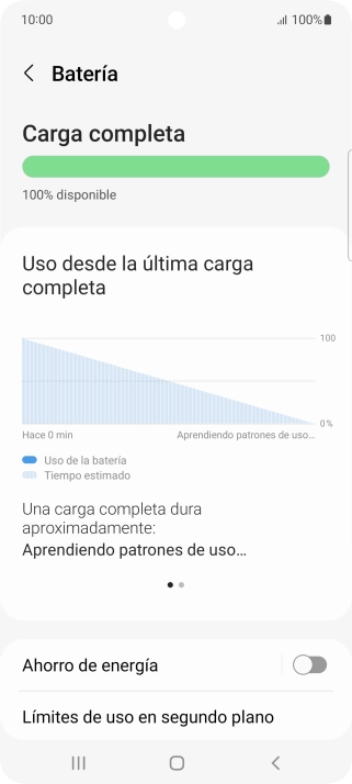 Pulsa Ahorro de energía. Pulsa Ahorro de energía.