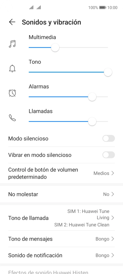 Pulsa Tono de llamada. Pulsa Tono de llamada.