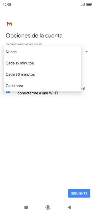 Pulsa el ajuste deseado. Pulsa el ajuste deseado.