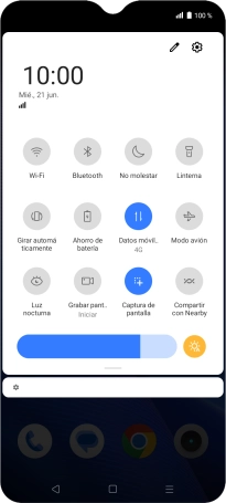 Pulsa el icono de ajustes.