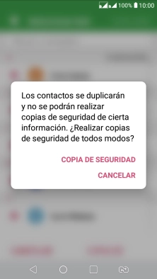 Pulsa COPIA DE SEGURIDAD.