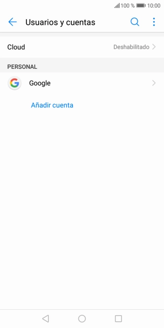 Pulsa Añadir cuenta.