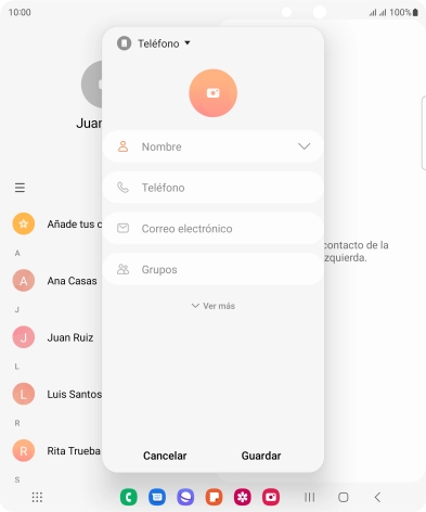 Pulsa la lista desplegable de la guía. Pulsa la lista desplegable de la guía.