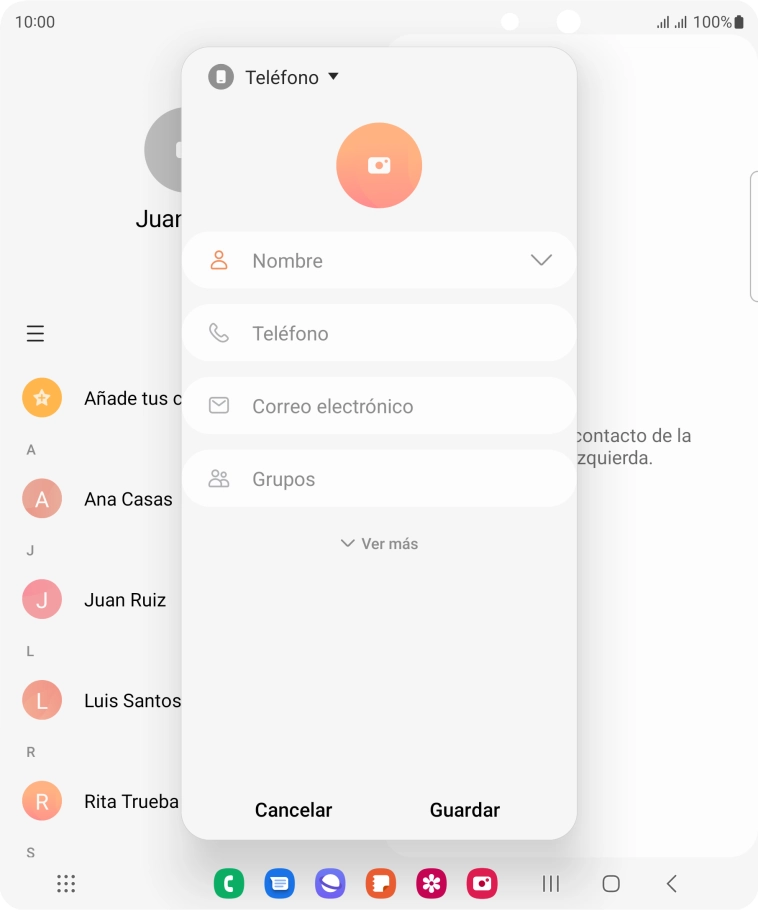Pulsa la lista desplegable de la guía. Pulsa la lista desplegable de la guía.