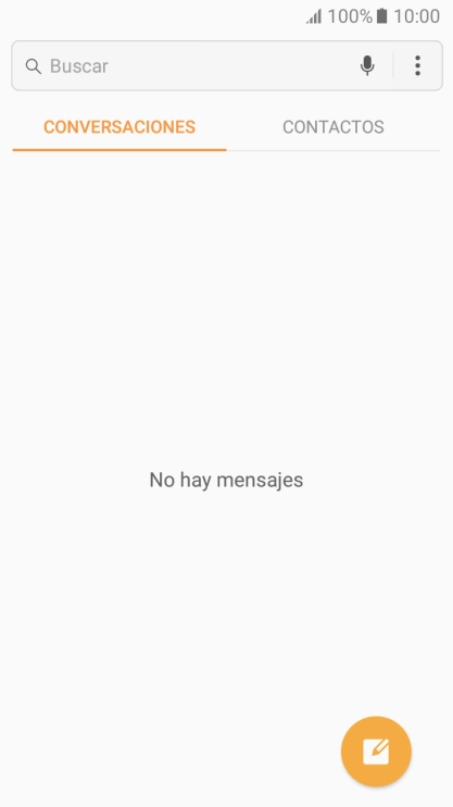 Pulsa el icono de nuevo mensaje. Pulsa el icono de nuevo mensaje.