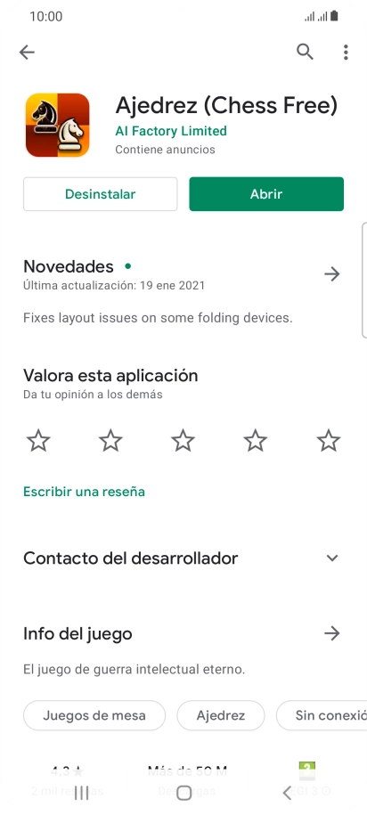 Pulsa Desinstalar. Pulsa Desinstalar.