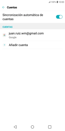 Pulsa la cuenta deseada.