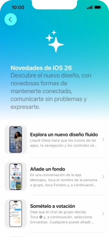 Desliza el dedo hacia arriba desde la parte inferior de la pantalla para terminar y volver a la pantalla de inicio. Desliza el dedo hacia arriba desde la parte inferior de la pantalla para terminar y volver a la pantalla de inicio.