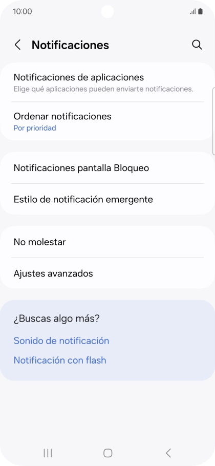 Pulsa Notificaciones de aplicaciones. Pulsa Notificaciones de aplicaciones.