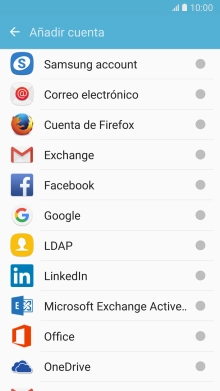 Pulsa Correo electrónico.
