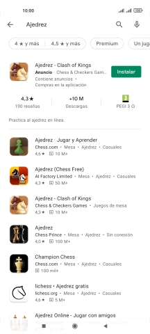 Pulsa la app deseada. Pulsa la app deseada.