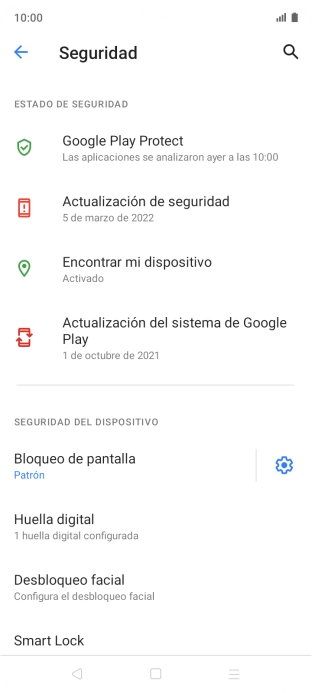 Pulsa Bloqueo de pantalla e introduce el código de seguridad extra que has creado anteriormente. Pulsa Bloqueo de pantalla e introduce el código de seguridad extra que has creado anteriormente.