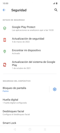 Pulsa Bloqueo de pantalla e introduce el código de seguridad extra que has creado anteriormente. Pulsa Bloqueo de pantalla e introduce el código de seguridad extra que has creado anteriormente.