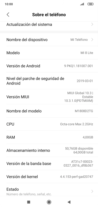 Pulsa Actualización del sistema. Si hay una versión de software nueva disponible, aparecerá ahora en la pantalla. Sigue las indicaciones de la pantalla para actualizar el software del teléfono. Pulsa Actualización del sistema. Si hay una versión de software nueva disponible, aparecerá ahora en la pantalla. Sigue las indicaciones de la pantalla para actualizar el software del teléfono.