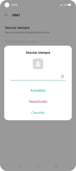 Pulsa Desactivado. Pulsa Desactivado.