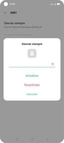 Pulsa Desactivado. Pulsa Desactivado.
