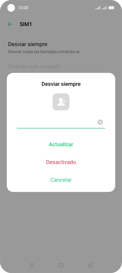 Pulsa Desactivado. Pulsa Desactivado.