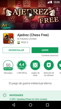 Pulsa DESINSTALAR.