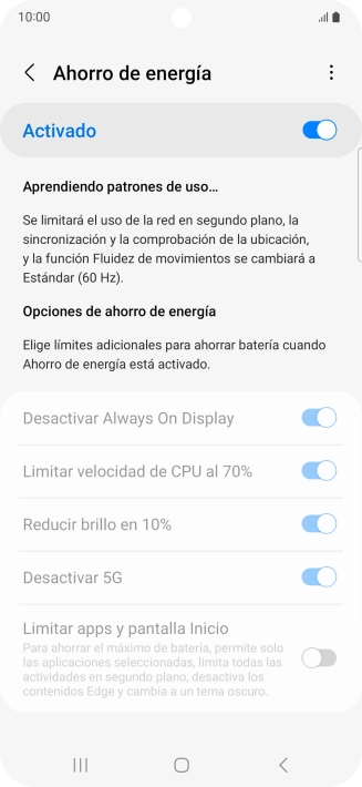Pulsa la tecla de inicio para terminar y regresar a la pantalla de inicio. Pulsa la tecla de inicio para terminar y regresar a la pantalla de inicio.