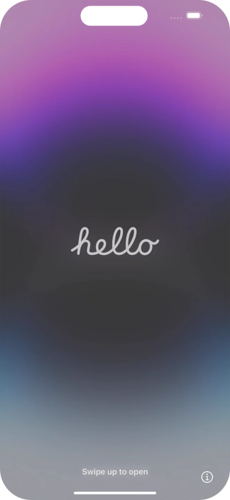 Desliza el dedo hacia arriba desde la parte inferior de la pantalla. Desliza el dedo hacia arriba desde la parte inferior de la pantalla.
