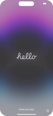 Desliza el dedo hacia arriba desde la parte inferior de la pantalla. Desliza el dedo hacia arriba desde la parte inferior de la pantalla.