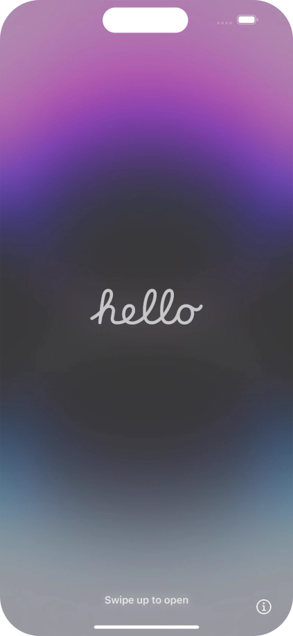 Desliza el dedo hacia arriba desde la parte inferior de la pantalla. Desliza el dedo hacia arriba desde la parte inferior de la pantalla.