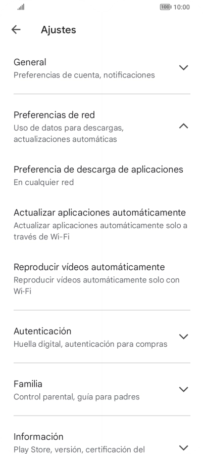 Pulsa Actualizar aplicaciones automáticamente. Pulsa Actualizar aplicaciones automáticamente.
