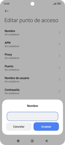 Introduce Vodafone Internet y pulsa Aceptar. Introduce Vodafone Internet y pulsa Aceptar.