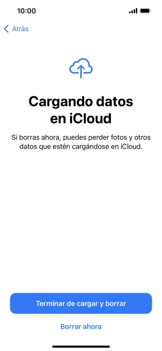 Pulsa Borrar ahora. Pulsa Borrar ahora.