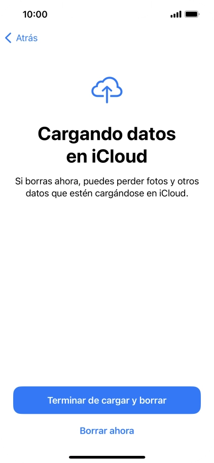Pulsa Borrar ahora. Pulsa Borrar ahora.