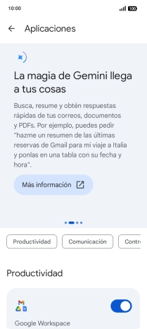 Pulsa el indicador junto a las extensiones deseadas para activar la función. Pulsa el indicador junto a las extensiones deseadas para activar la función.