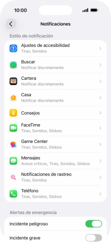 Pulsa la aplicación deseada. Pulsa la aplicación deseada.