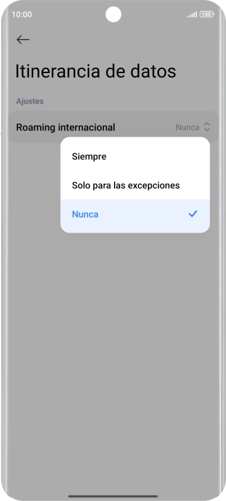 Pulsa el ajuste deseado para activar o desactivar la función. Pulsa el ajuste deseado para activar o desactivar la función.
