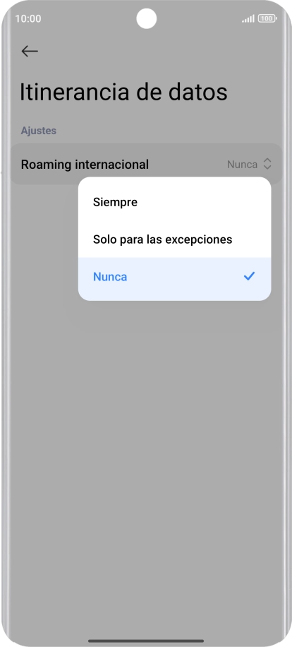 Pulsa el ajuste deseado para activar o desactivar la función. Pulsa el ajuste deseado para activar o desactivar la función.