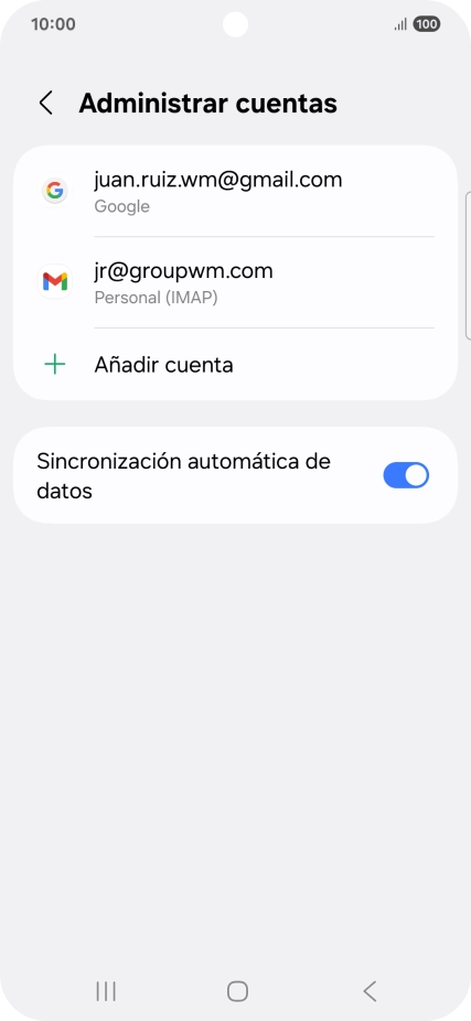 Pulsa el indicador junto a 