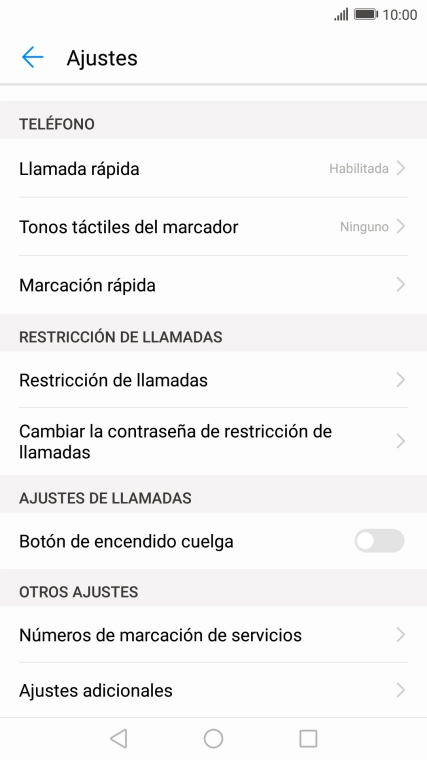 Pulsa Ajustes adicionales.
