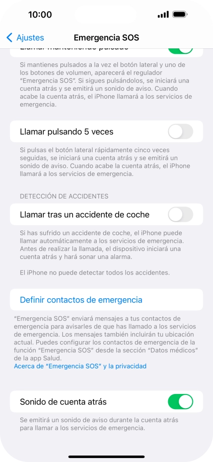 Pulsa el indicador junto a Pulsa el indicador junto a