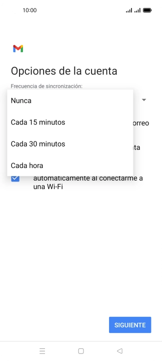 Pulsa el ajuste deseado. Pulsa el ajuste deseado.