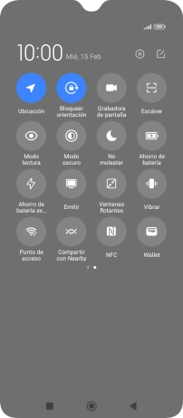 Pulsa Ahorro de batería para activar la función. Pulsa Ahorro de batería para activar la función.