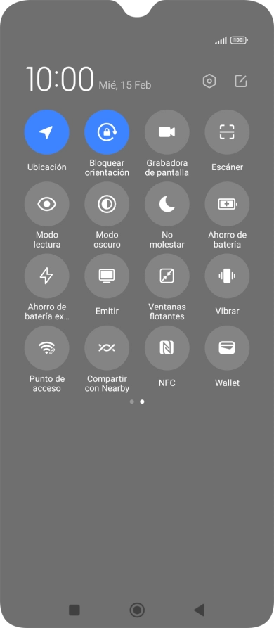 Pulsa Ahorro de batería para activar la función. Pulsa Ahorro de batería para activar la función.