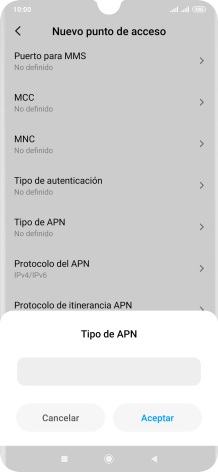 Introduce default y pulsa Aceptar. Introduce default y pulsa Aceptar.