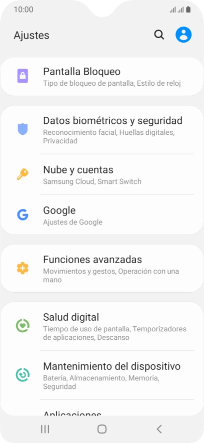 Pulsa Nube y cuentas. Pulsa Nube y cuentas.