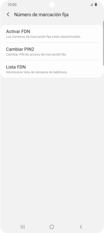 Pulsa Activar FDN.