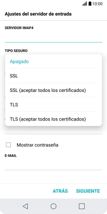 Pulsa Apagado para desactivar la función. Pulsa Apagado para desactivar la función.